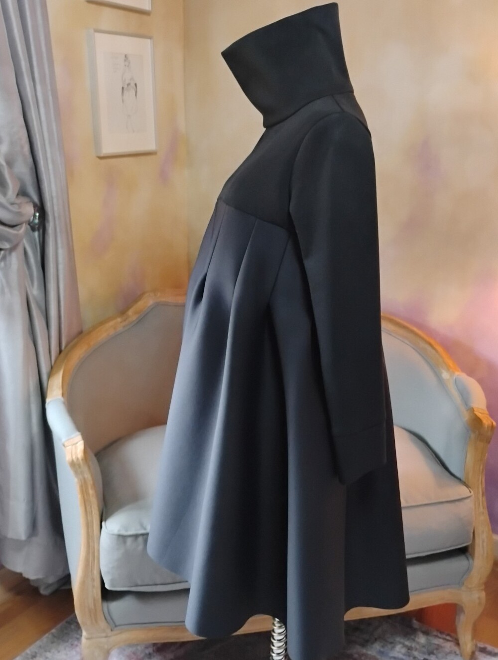 RARE! NWOT Fasada 2012 neoprene swing turtleneck dress, never worn! - Picture 6 of 9